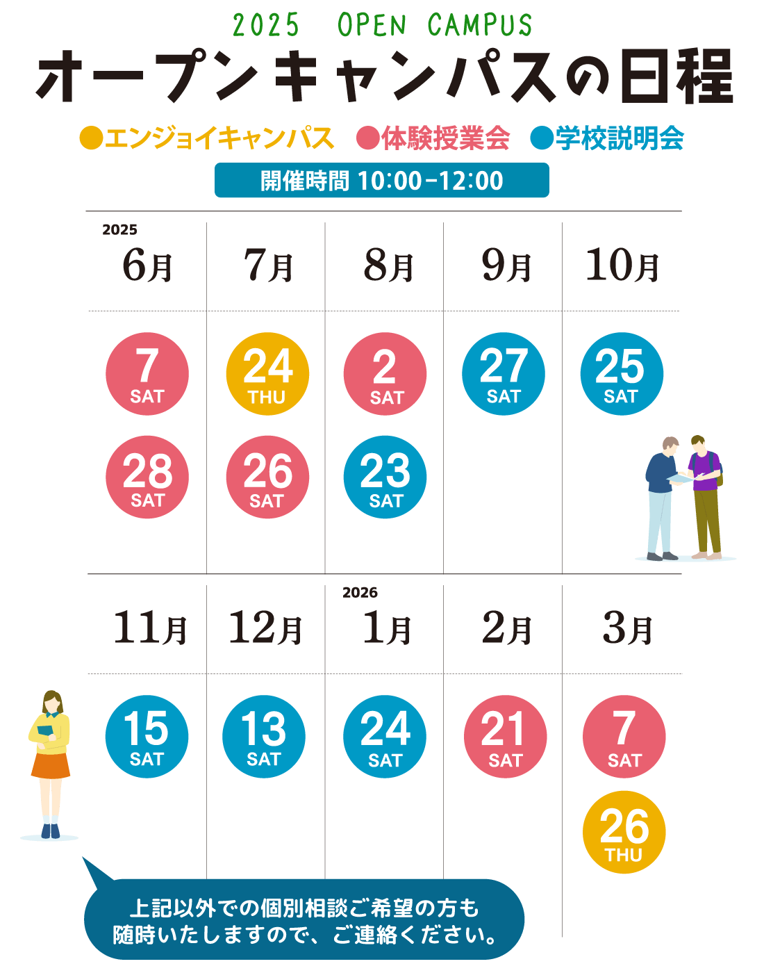 2025オープンキャンパス日程